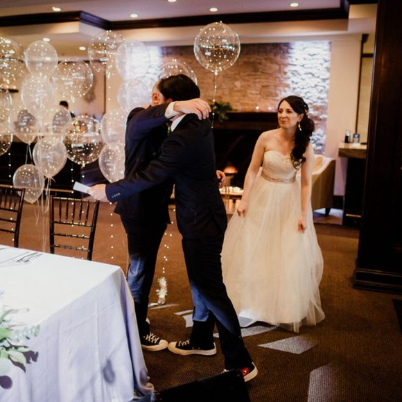 White Strapless Wedding Dress + Colorful overskirtt - Picture 9 of 10